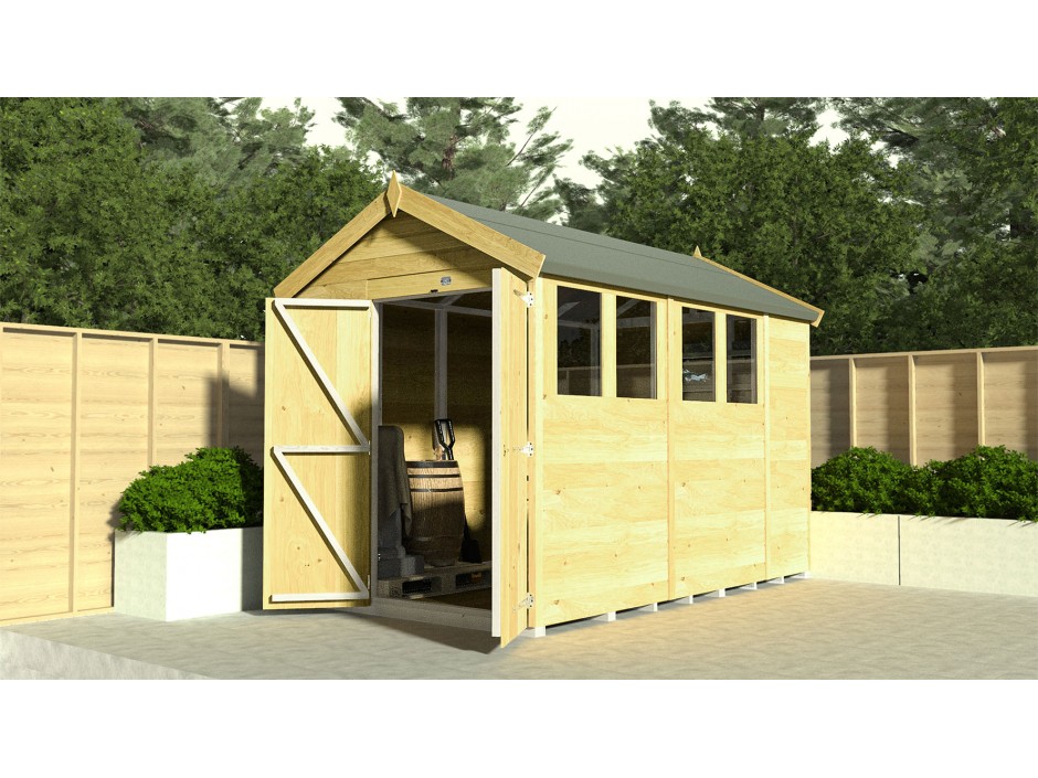 5ft X 19ft Apex Shed