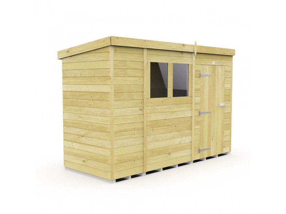 F&F 10ft x 4ft Pent Shed