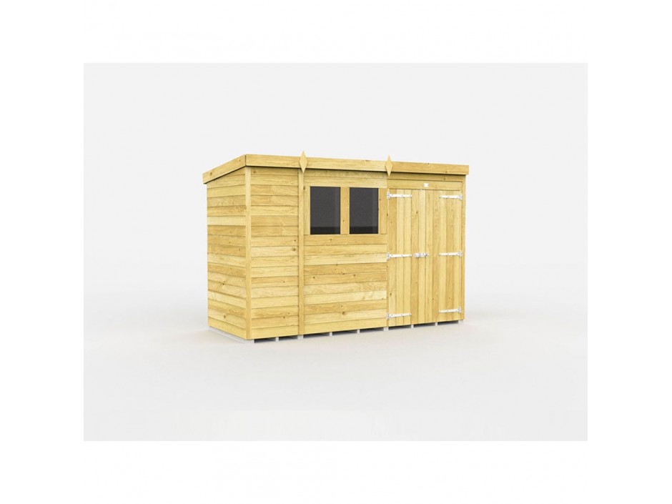 F&F 10ft x 4ft Pent Shed
