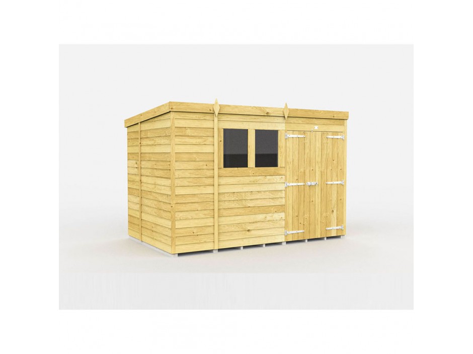 F&F 10ft x 6ft Pent Shed