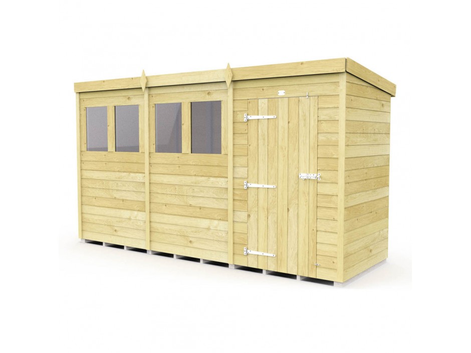 F&F 12ft x 4ft Pent Shed