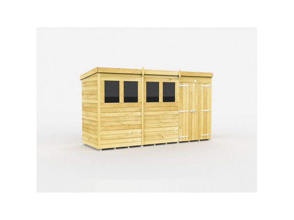 F&F 12ft x 4ft Pent Shed