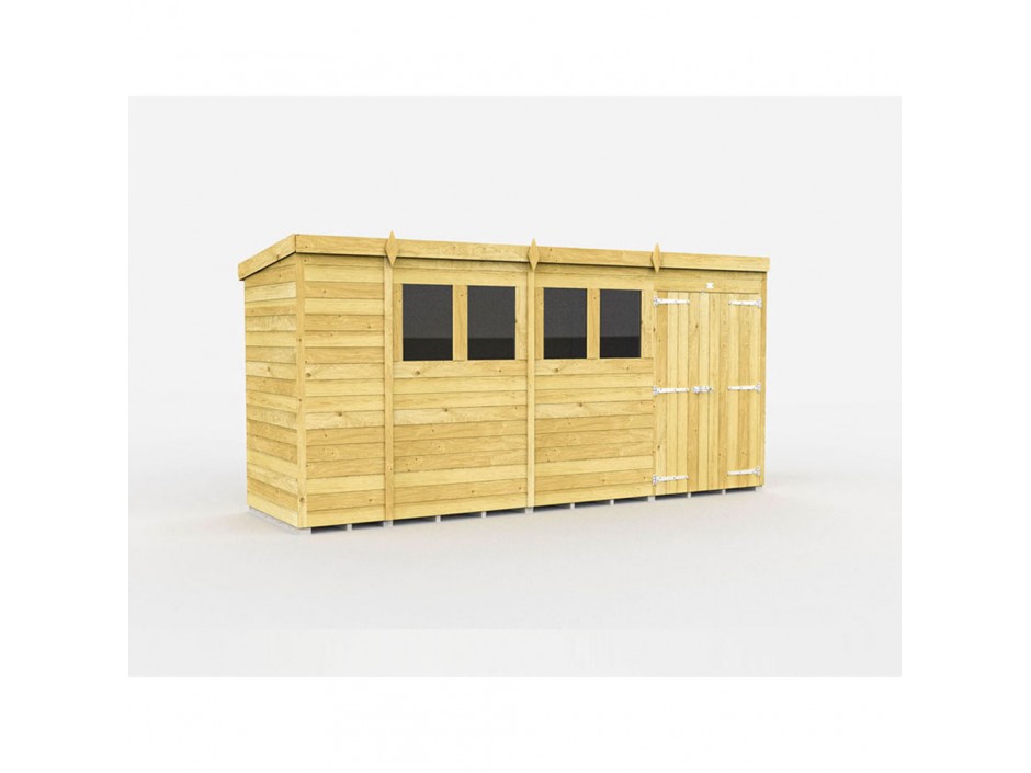 F&F 4ft x 14ft Pent Shed