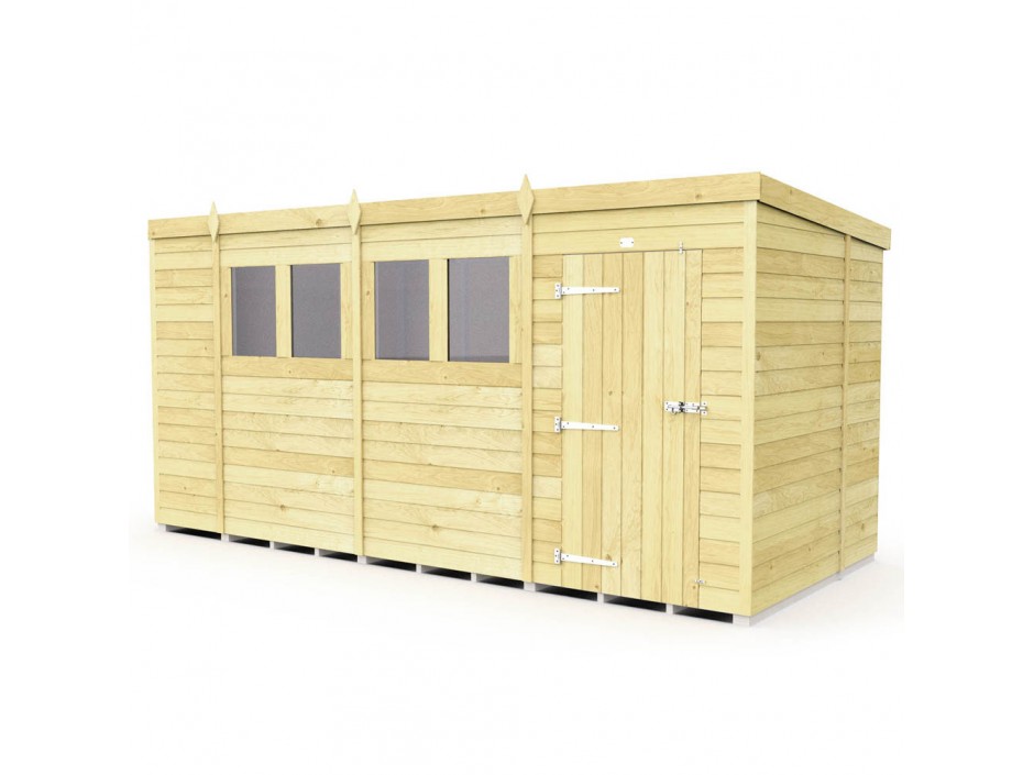 F&F 14ft x 6ft Pent Shed