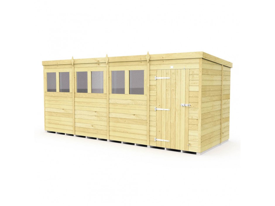 F&F 16ft x 6ft Pent Shed