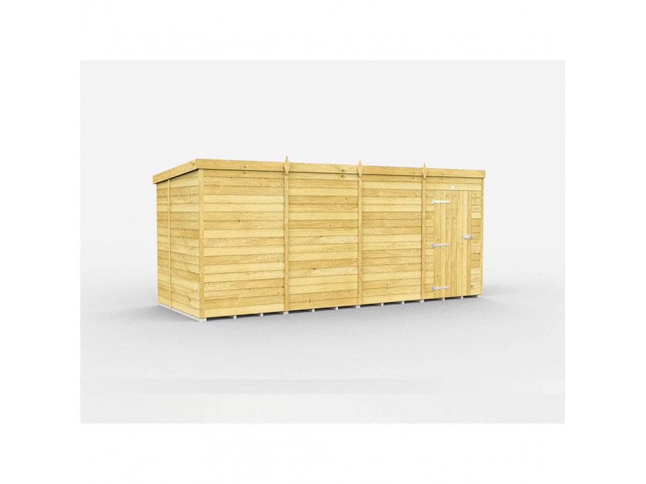 F&F 6ft x 16ft Pent Shed