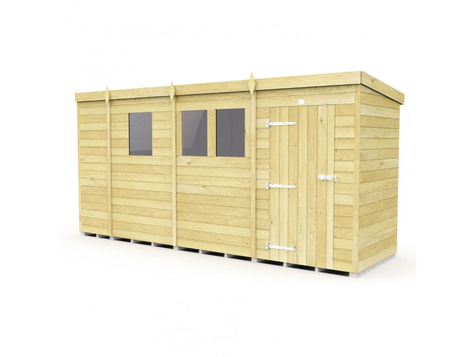 F&F 13ft x 4ft Pent Shed
