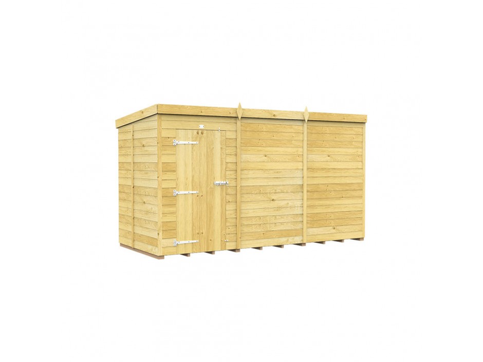 F&F 5ft x 12ft Pent Shed