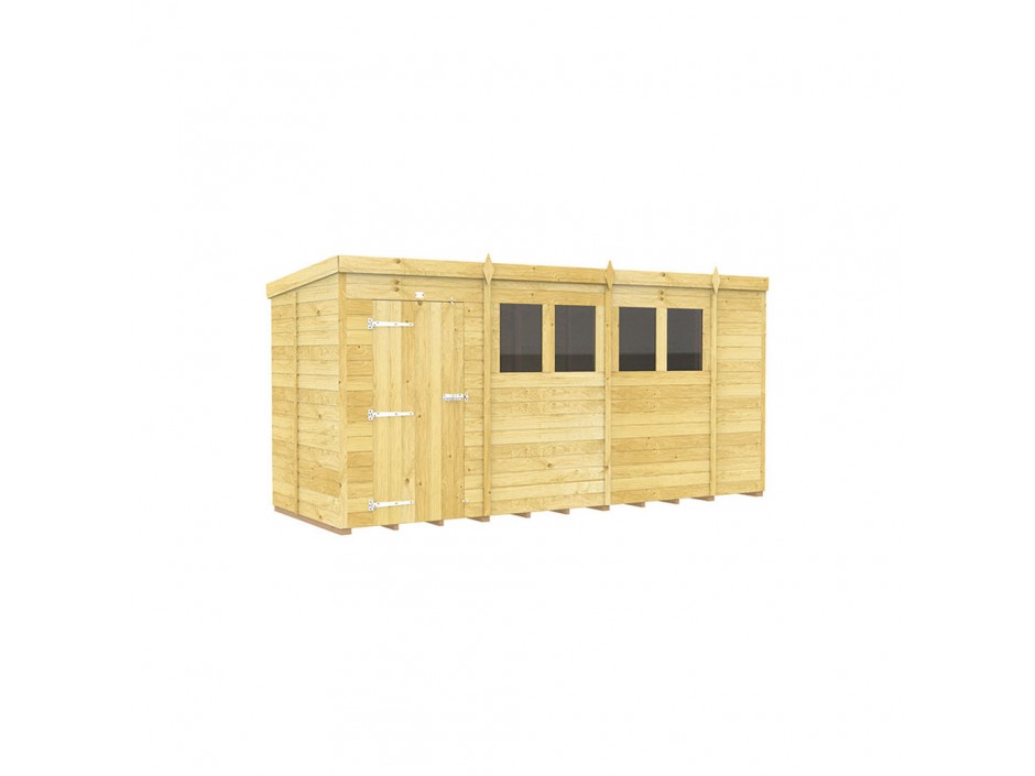 F&F 14ft x 5ft Pent Shed
