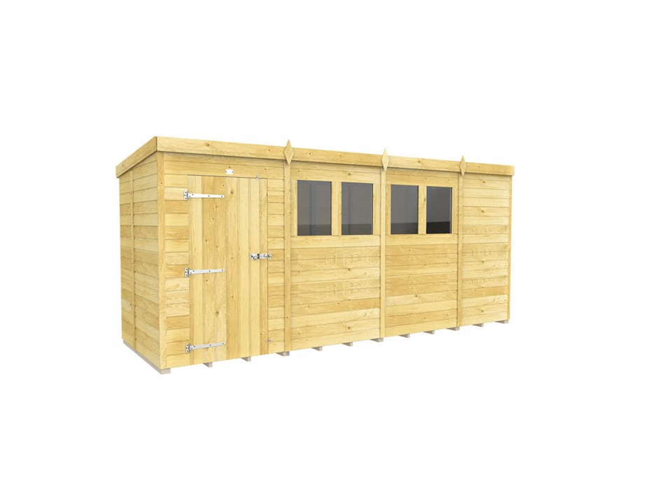 F&F 15ft x 5ft Pent Shed