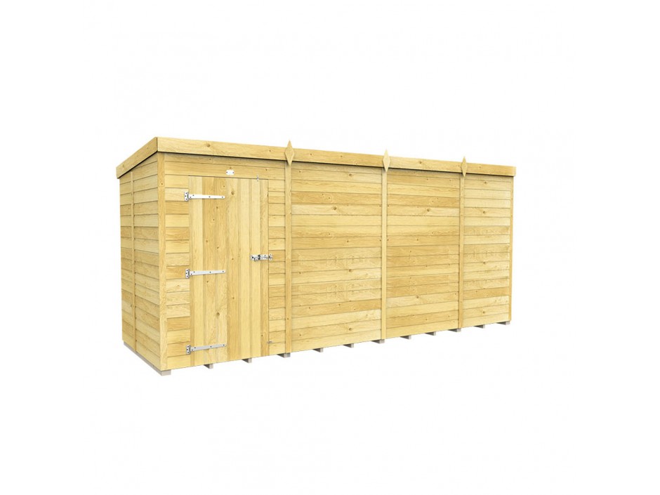 F&F 15ft x 5ft Pent Shed