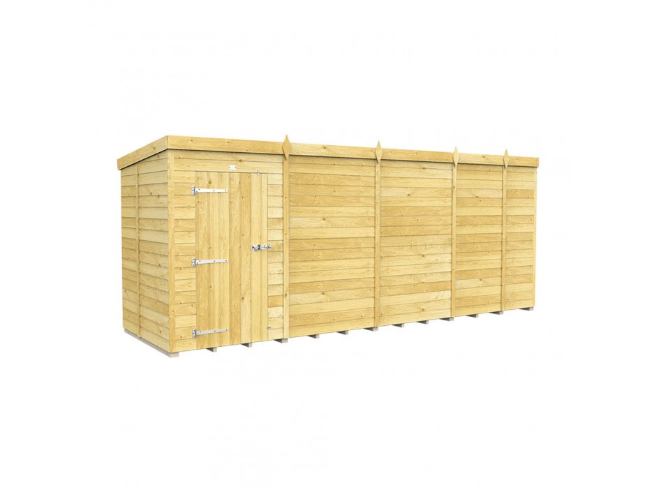 F&F 5ft x 17ft Pent Shed