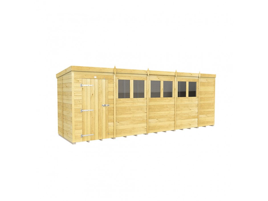 F&F 19ft x 5ft Pent Shed