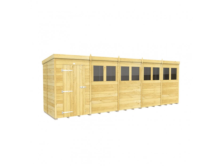 F&F 20ft x 5ft Pent Shed