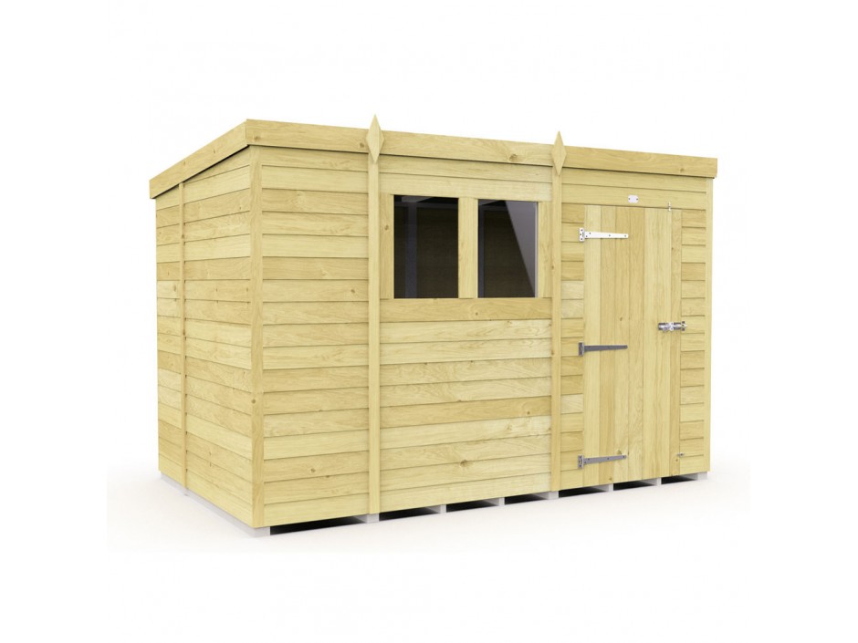 F&F 11ft x 6ft Pent Shed