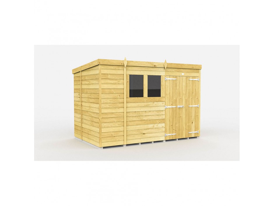 F&F 11ft x 6ft Pent Shed