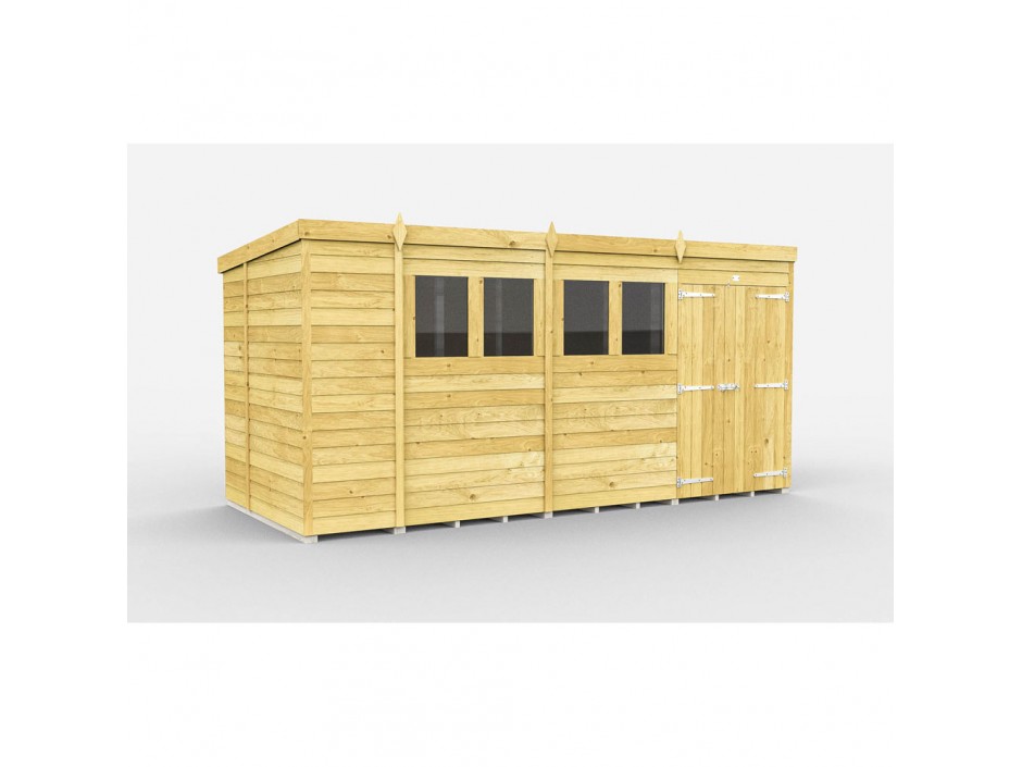 F&F 15ft x 7ft Pent Shed