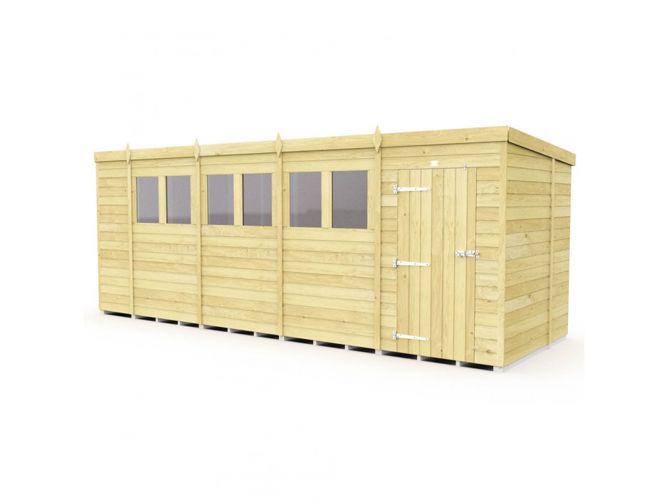 F&F 18ft x 7ft Pent Shed