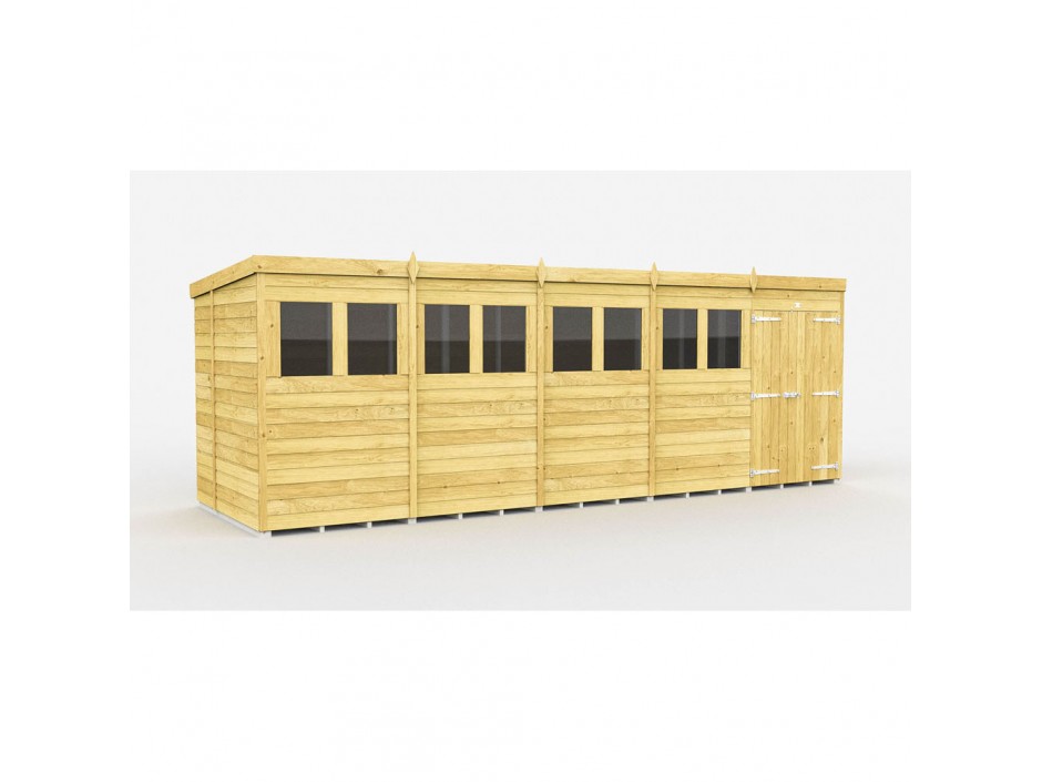 F&F 20ft x 7ft Pent Shed