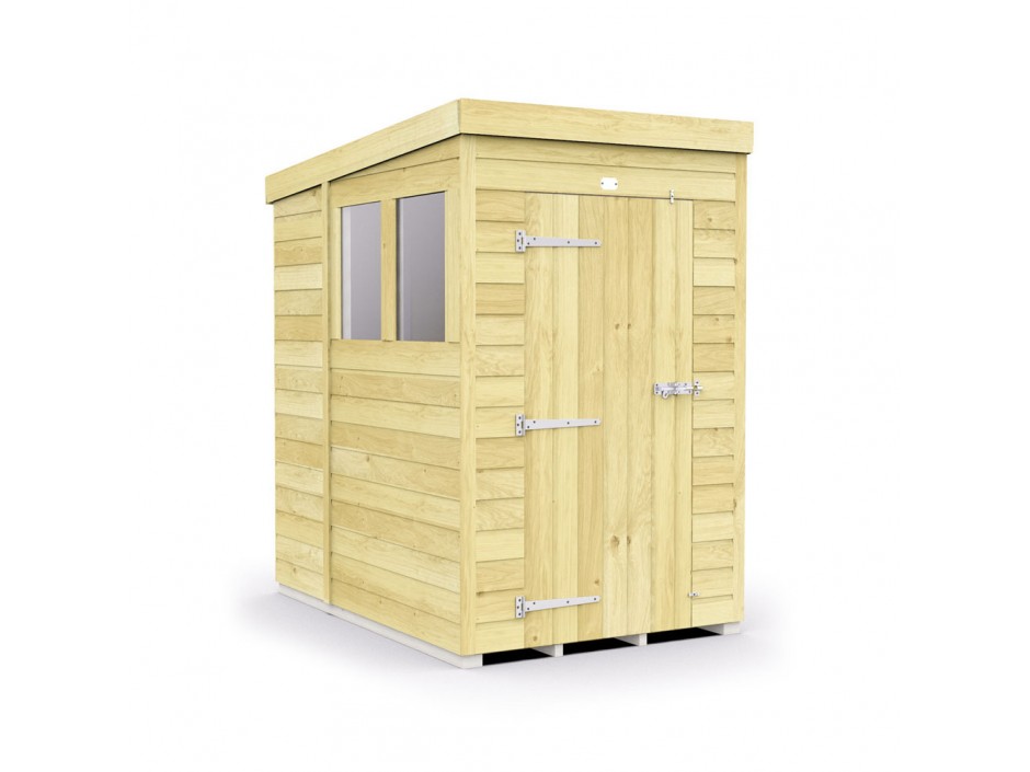 F&F 4ft x 7ft Pent Shed