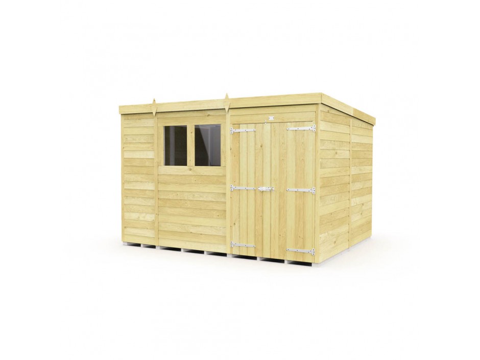 F&F 8ft x 10ft Pent Shed