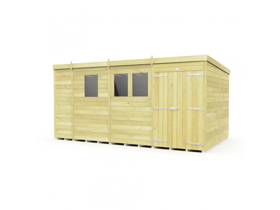 F&F 13ft x 8ft Pent Shed