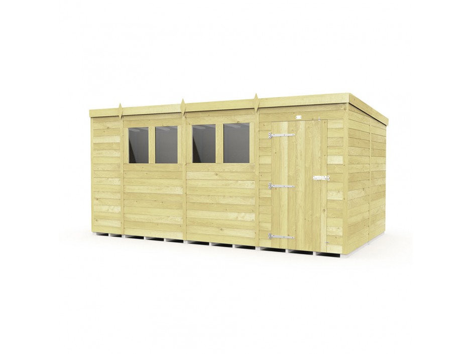 F&F 14ft x 8ft Pent Shed
