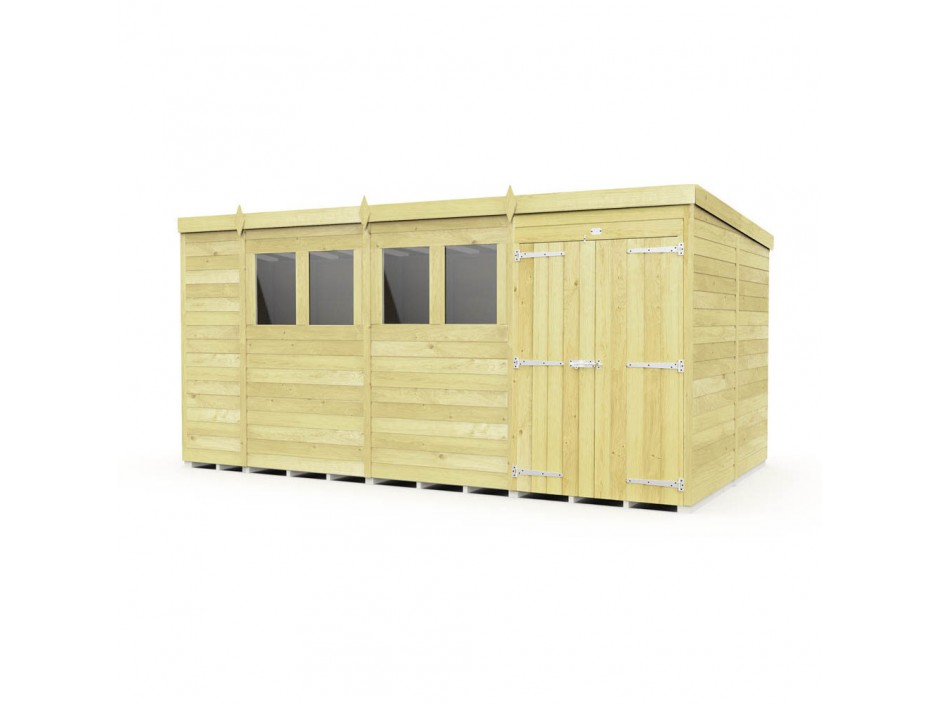 F&F 14ft x 8ft Pent Shed