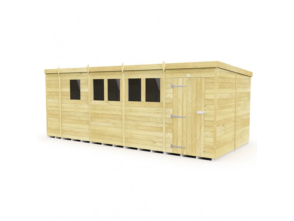 F&F 17ft x 8ft Pent Shed
