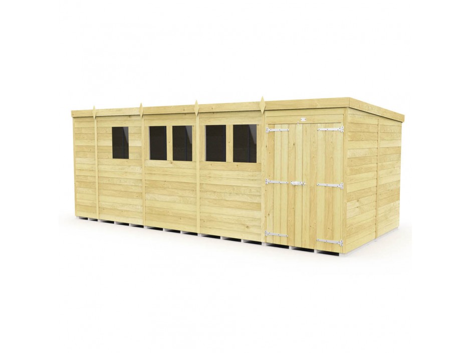 F&F 17ft x 8ft Pent Shed