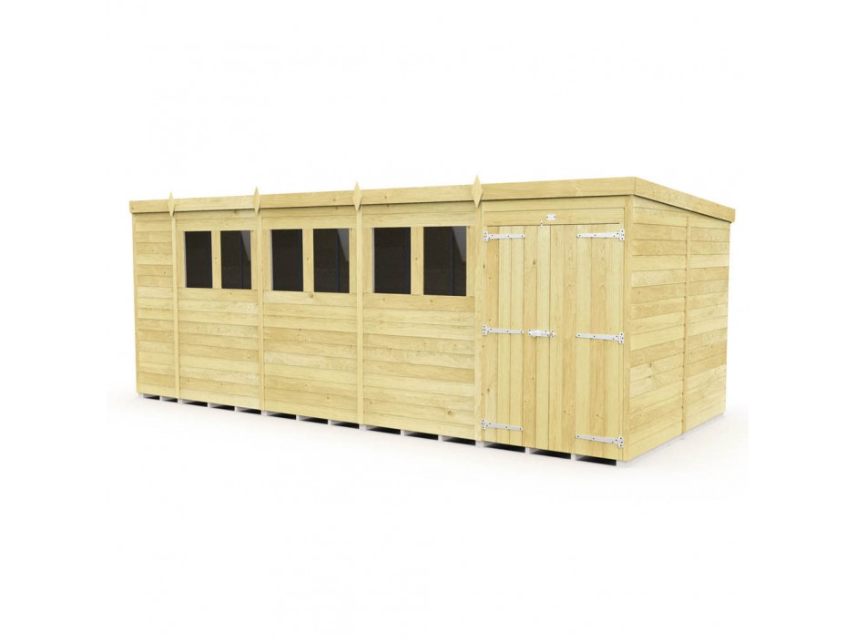 F&F 18ft x 8ft Pent Shed