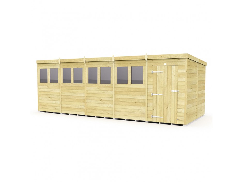 F&F 20ft x 8ft Pent Shed