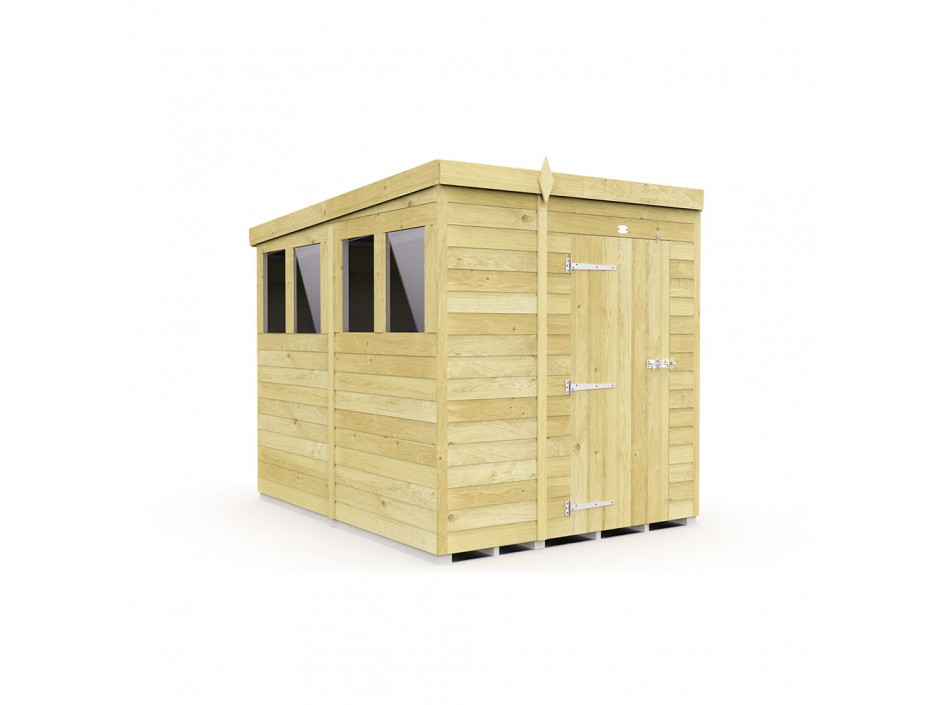F&F 5ft x 8ft Pent Shed