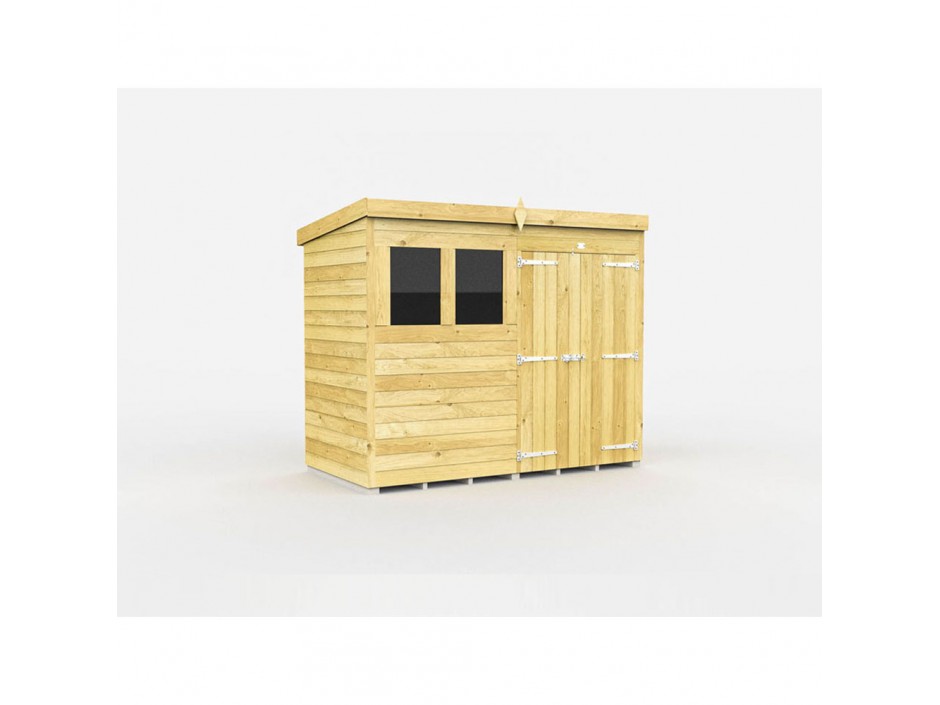 F&F 8ft x 4ft Pent Shed
