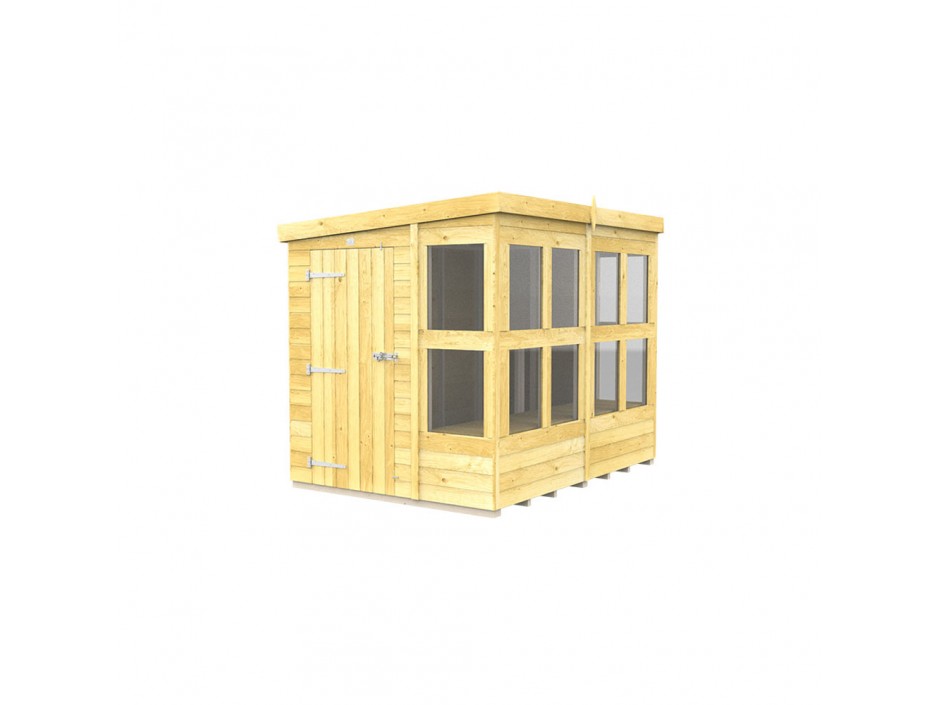 8ft x 6ft Pent Potting Shed