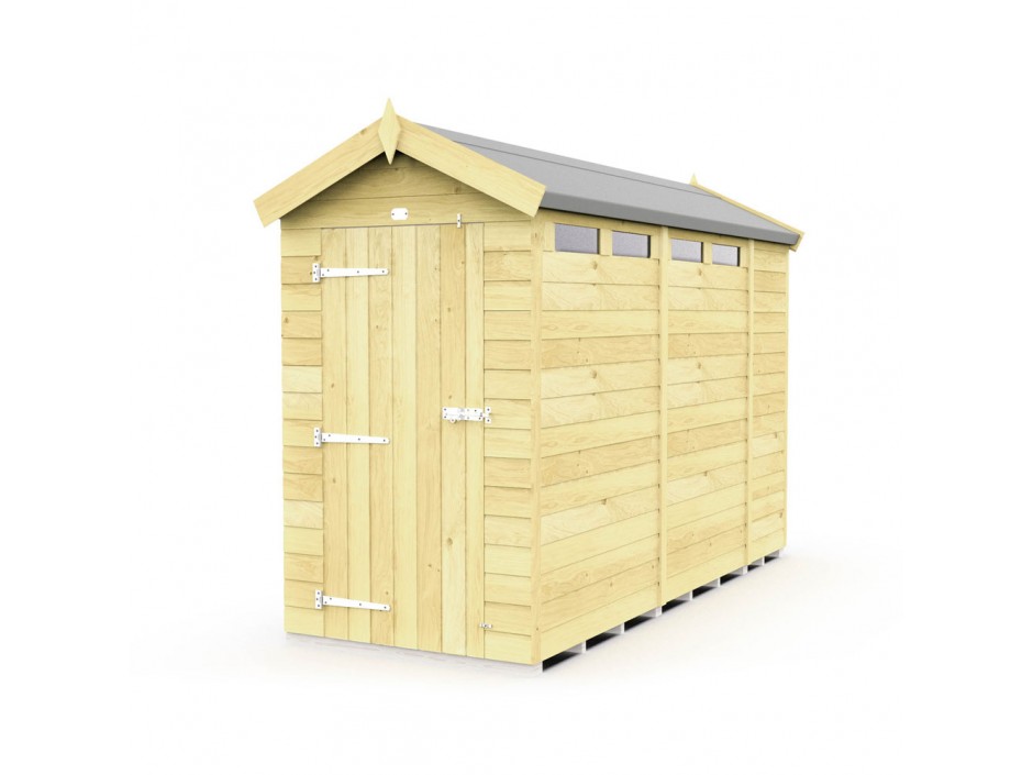 F&F 4ft x 10ft Apex Security Shed