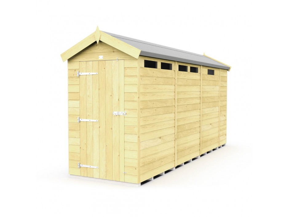 F&F 4ft x 13ft Apex Security Shed