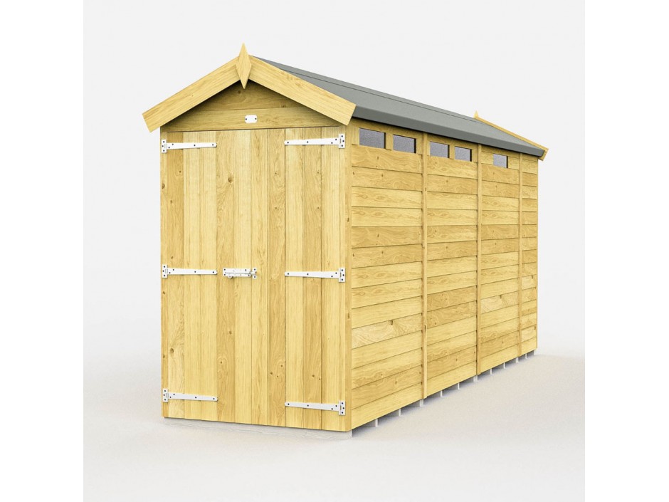 F&F 4ft x 13ft Apex Security Shed