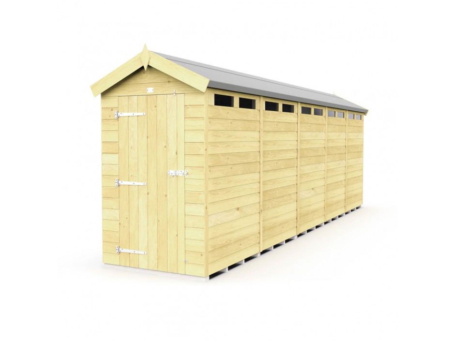 F&F 4ft x 20ft Apex Security Shed