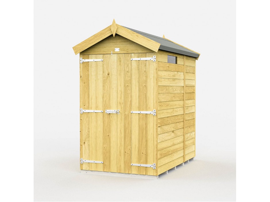 F&F 4ft x 5ft Apex Security Shed