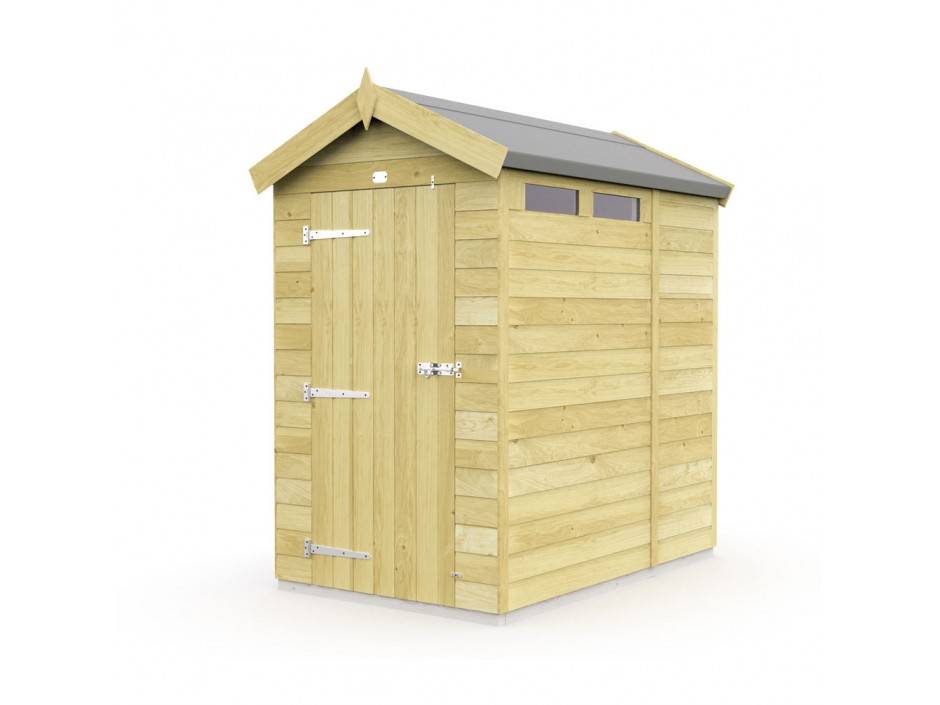 F&F 4ft x 7ft Apex Security Shed