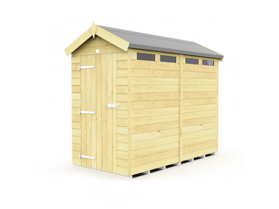 F&F 4ft x 8ft Apex Security Shed