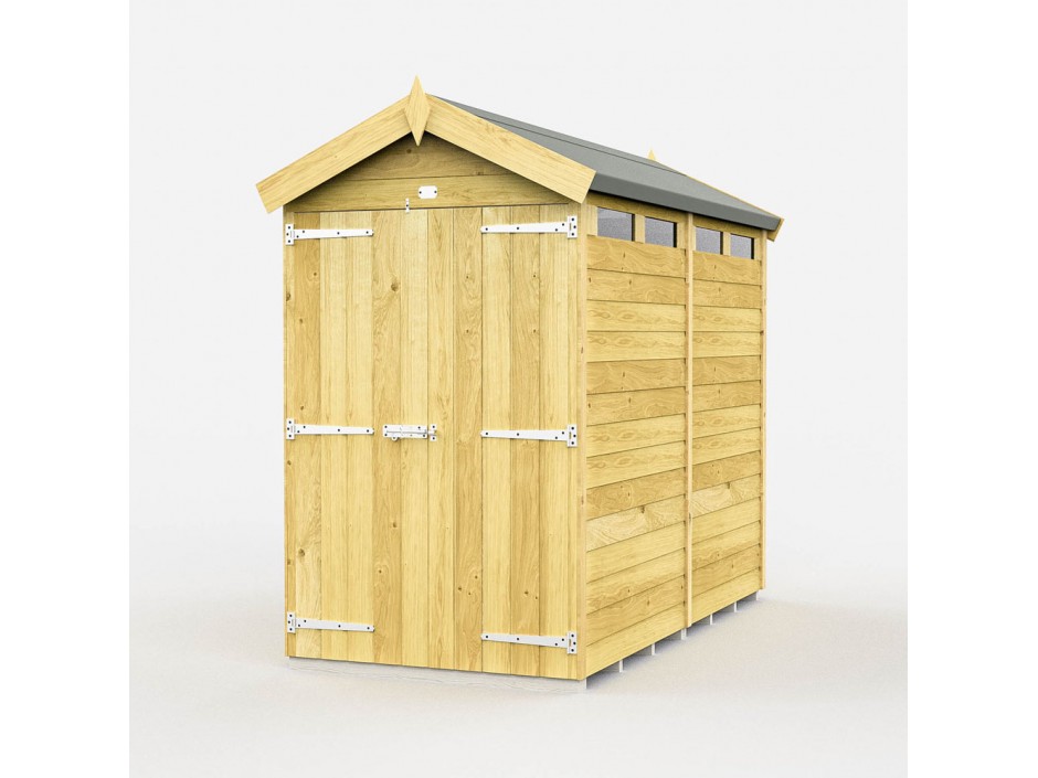 F&F 4ft x 8ft Apex Security Shed