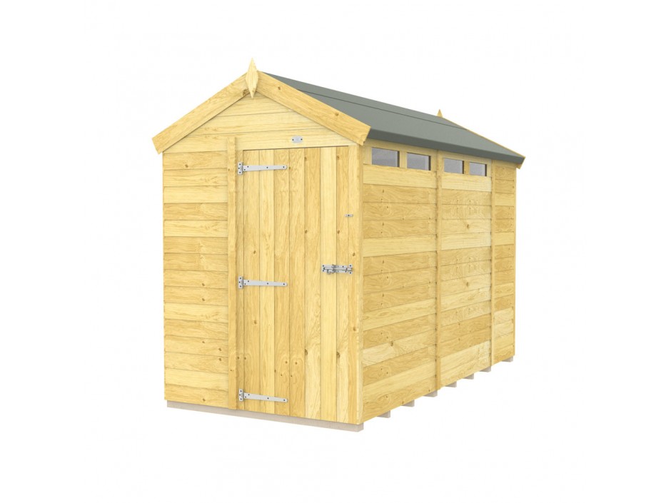 F&F 5ft x 10ft Apex Security Shed