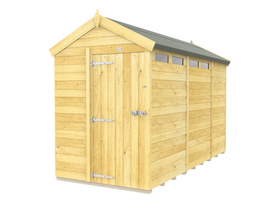 F&F 5ft x 11ft Apex Security Shed