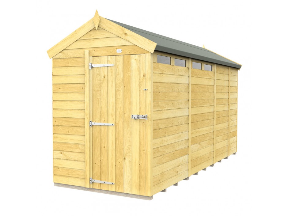 F&F 5ft x 13ft Apex Security Shed
