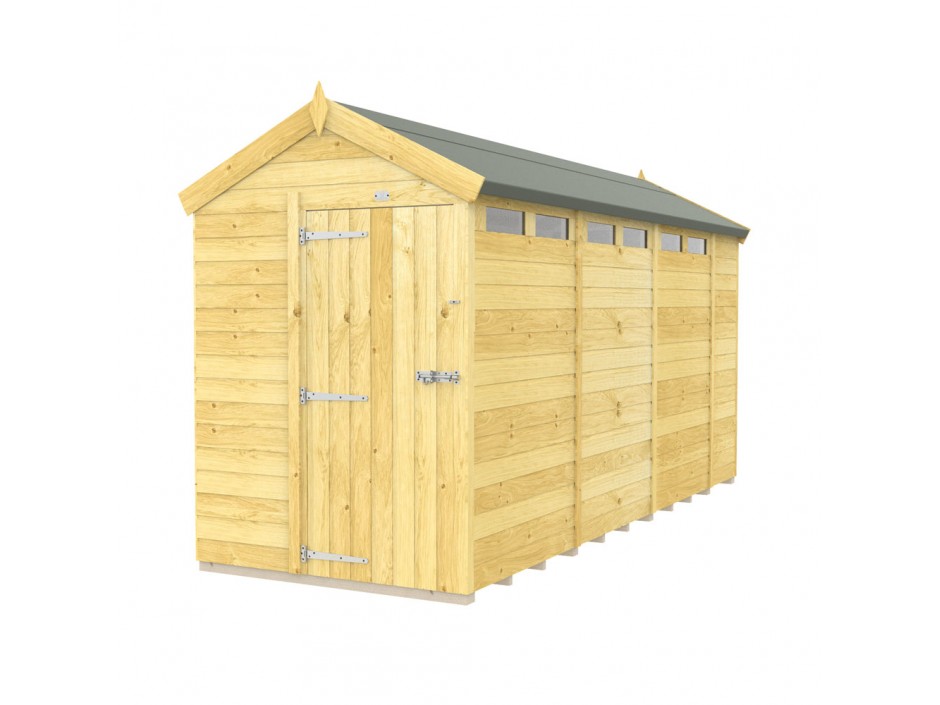 F&F 5ft x 14ft Apex Security Shed