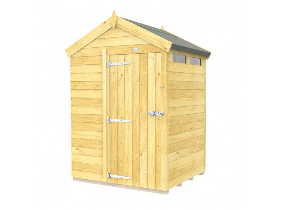F&F 5ft x 4ft Apex Security Shed