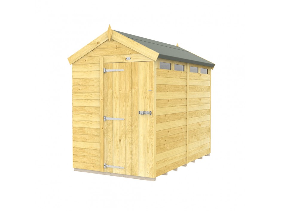 F&F 5ft x 8ft Apex Security Shed