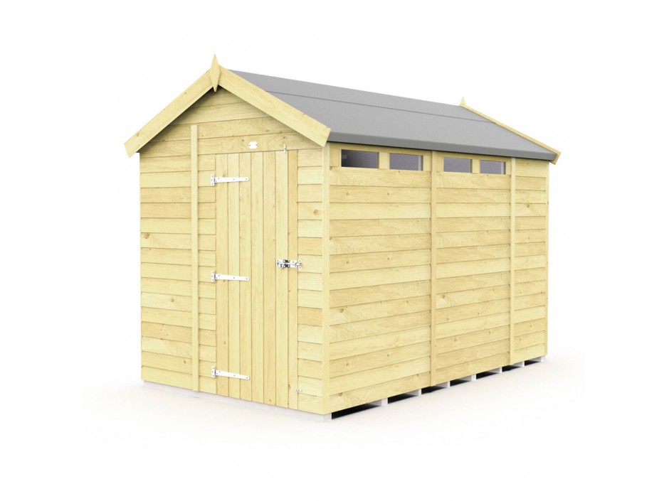 F&F 6ft x 10ft Apex Security Shed